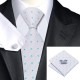 Краватка на подарунок у блакитний квадратик