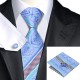 Подарочный галстук бирюзовый с фиолетовым