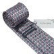 Краватка подарункова в блакитний квадратик та рожевий квіток на чорно-білому