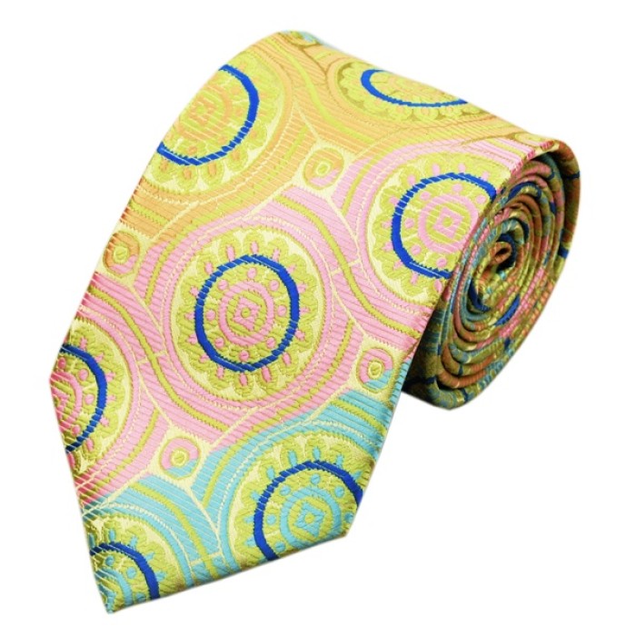 Подарочный галстук разноцветный (голубой, розовый, синий и др.)