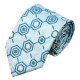 Краватка блакитна з лимонним в візерунках