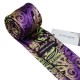 Подарочный галстук фиолетовый с салатовым