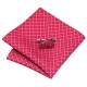 Подарункова краватка ала у біло-рожевий ромбик