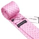 Краватка рожева в ромбик з фуксією + застібки та платок