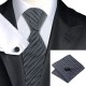 Краватка подарункова чорна з узором