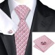 Подарочный галстук розовый в полоску