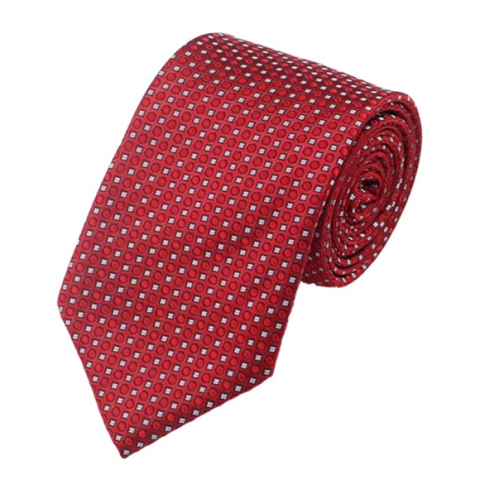 Подарункова краватка червона в узорах