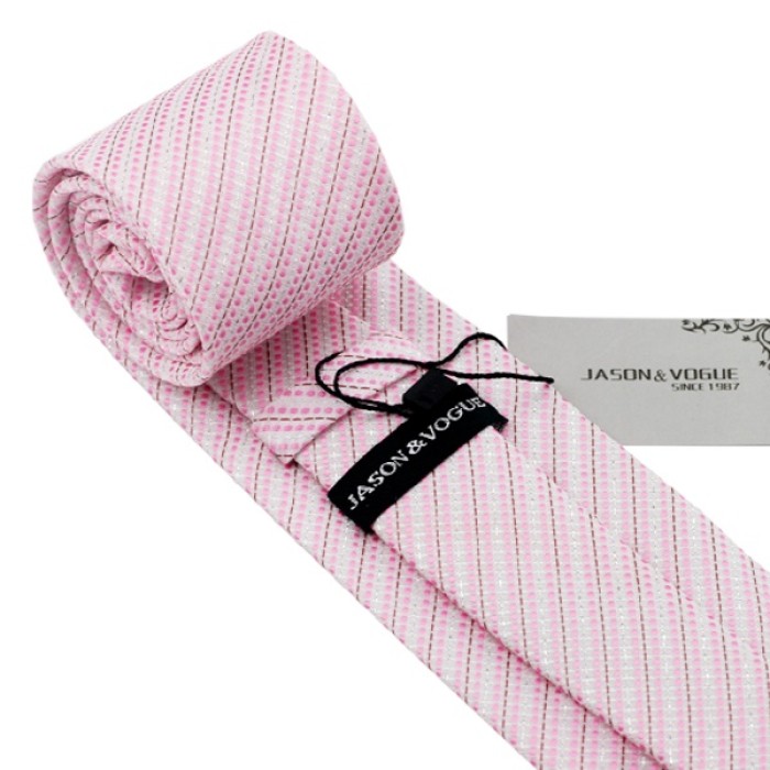 Краватка подарункова рожева з люрексом