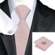 Подарункова краватка біла з червоною полоскою