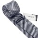 Подарункова краватка чорно-біла оригінальна