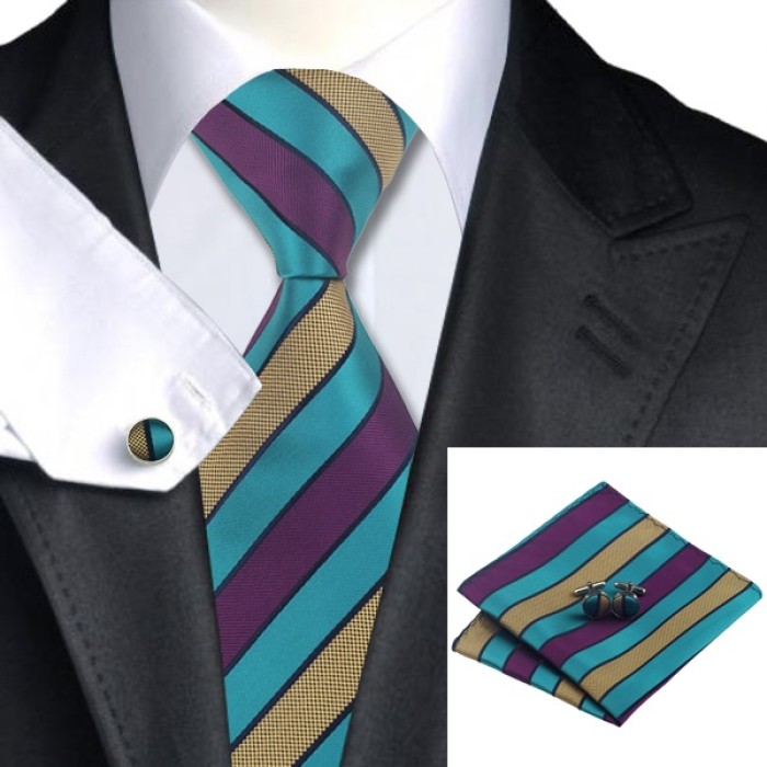 Подарочный галстук полосатый
