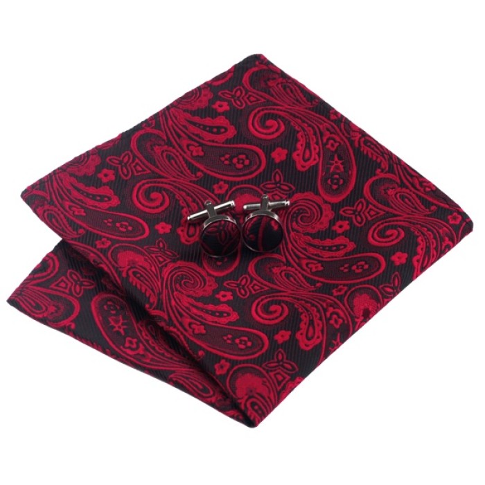 Подарочный набор красный с черным в абстракциях