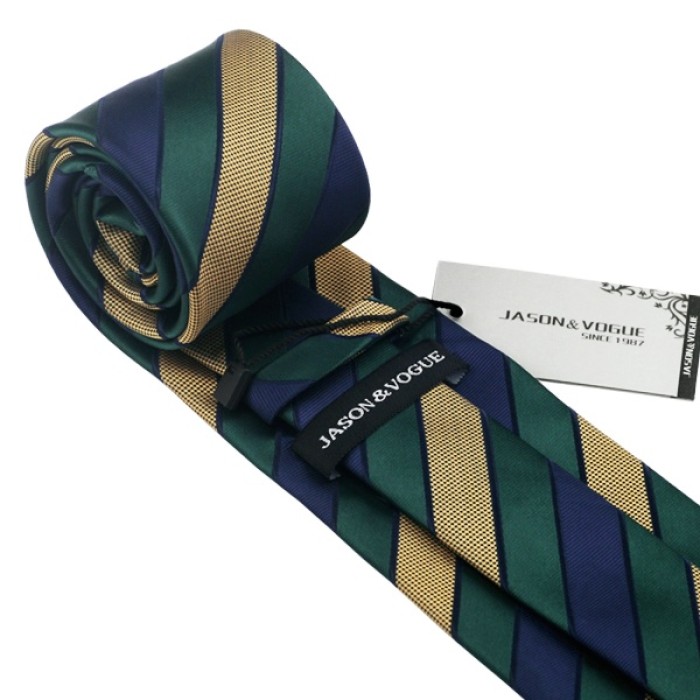 Краватка в полоску з приглушених кольорів