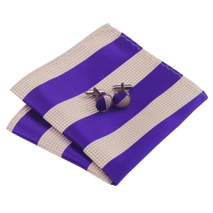 Подарочный набор фиолетовый с бежевым