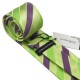 Подарочный галстук салатовый в полоску