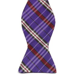 Краватка-метелик фіолетова в сітку + платок