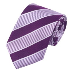 Подарочный набор фиолетовый в белую полоску