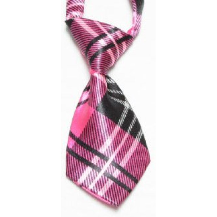 Краватка для дитини рожева в клітинку