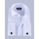 Классическая мужская рубашка белая под бабочку с запонками 210