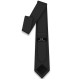 Краватка чорна вузька матова в трьох розмірах 