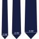 Краватка темно-синя вузька матова в трьох розмірах 