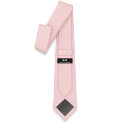 Краватка рожевий кварц вузька матова в трьох розмірах 