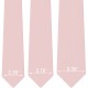 Краватка рожевий кварц вузька матова в трьох розмірах 