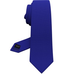 Краватка королівсько-синя вузька матова в трьох розмірах 