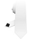 Краватка біла вузька матова в трьох розмірах 