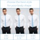Краватка блакитна вузька матова в трьох розмірах 