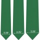 Краватка зелена вузька матова в трьох розмірах 