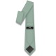 Краватка шавлієво-зелена вузька матова в трьох розмірах 