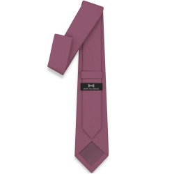 Краватка пастельна троянда вузька матова в трьох розмірах 