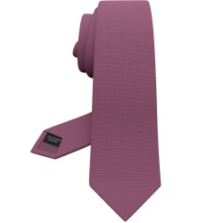 Краватка пастельна троянда вузька матова в трьох розмірах 