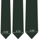 Краватка темно-зелена матова в трьох розмірах 