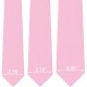 Краватка рожева матова в трьох розмірах 