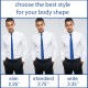 Краватка синя вузька матова в трьох розмірах 