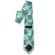 Краватка темно-зелена жакардова з квітами в трьох розмірах 