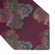 Краватка вишнева жакардова з квітами в трьох розмірах 
