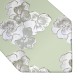 Краватка шавлієво-зелена жакардова з квітами в трьох розмірах 