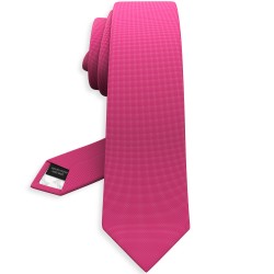Краватка яскраво-рожева оксфорд в трьох розмірах 