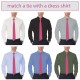 Краватка яскраво-рожева оксфорд в трьох розмірах 