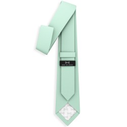 Краватка м'ятна оксфорд в трьох розмірах 