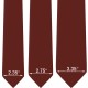 Краватка теракотова оксфорд в трьох розмірах 