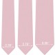 Краватка рожева оксфорд в трьох розмірах 