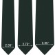 Краватка темно-зелена оксфорд в трьох розмірах 