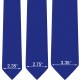 Краватка королівсько-синя оксфорд в трьох розмірах 