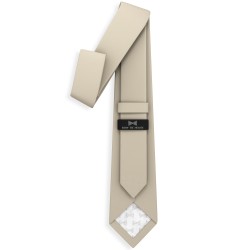 Краватка бежева оксфорд в трьох розмірах 
