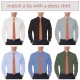 Краватка темно-помаранчева оксфорд в трьох розмірах 