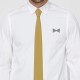 Краватка золотиста оксфорд в трьох розмірах 